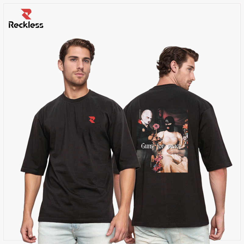 Guns for Peace Oversized Tee – Black