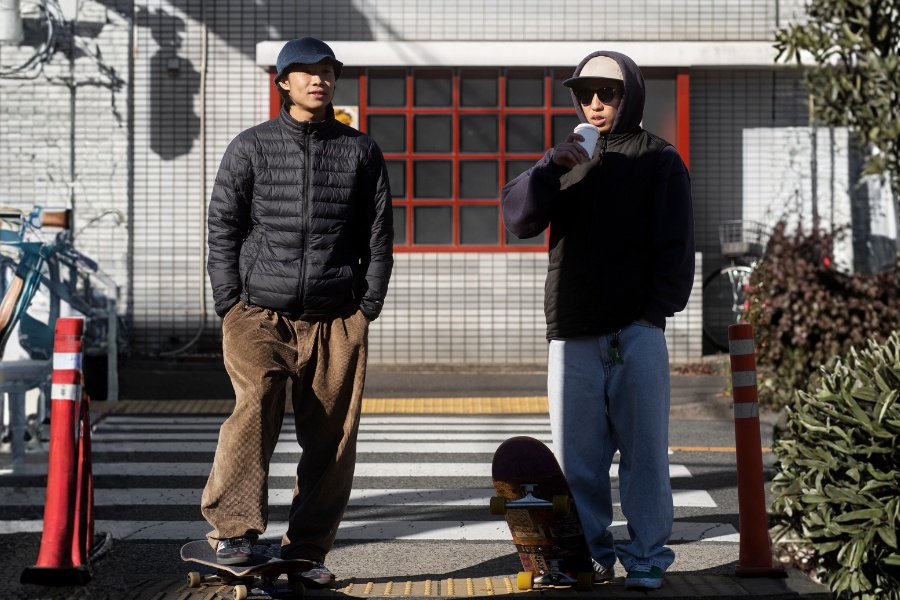 A person wearing premium streetwear cargos UK from The Reckless with a utility-focused urban look.